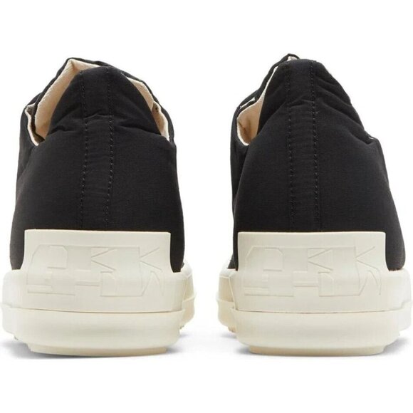 Rick Owens DRKSHDW License Plate Strobe Low Sneaks Black Size 40.5 M7.5 W10.5 - Picture 2 of 16